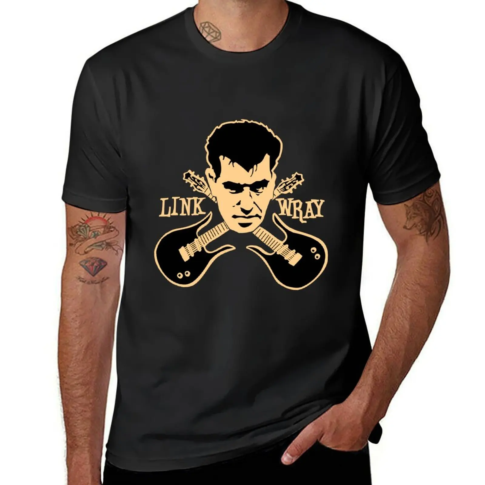 Link wray T-Shirt Aesthetic clothing Short sleeve tee mens graphic t-shirts funny