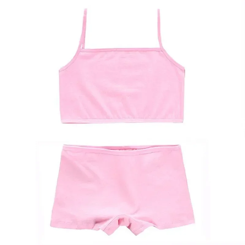 Training Bras Set for Girls Teenage Underwear Set Cotton Underwears for Girls Bra For8-14Years