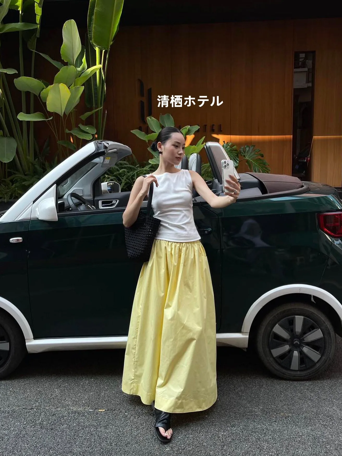 

Женская летняя повседневная хлопковая юбка А-силуэта с эластичным поясом, свободным широким подолом, желтая, для офиса и города