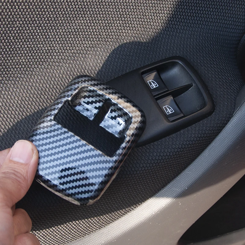Car Door Window Control Panel Decoration Cover For Mercedes Smart 453 Fortwo Forfour W453 Interior Accessories Trim