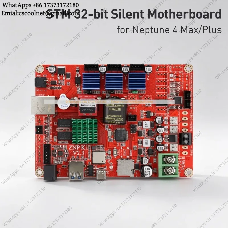 JS01 Motherboard ZNP K1 V2.3 V2.0 For Elegoo Neptune 4 Max Plus STM 32-bit Silent Mainboard Ribbon-Cable Print