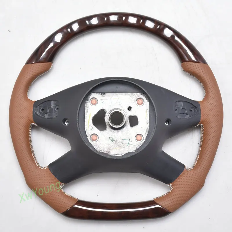 Mahogany Steering Wheel For Mercedes-Benz W164 W251 GL350 GL450 RL350 R320