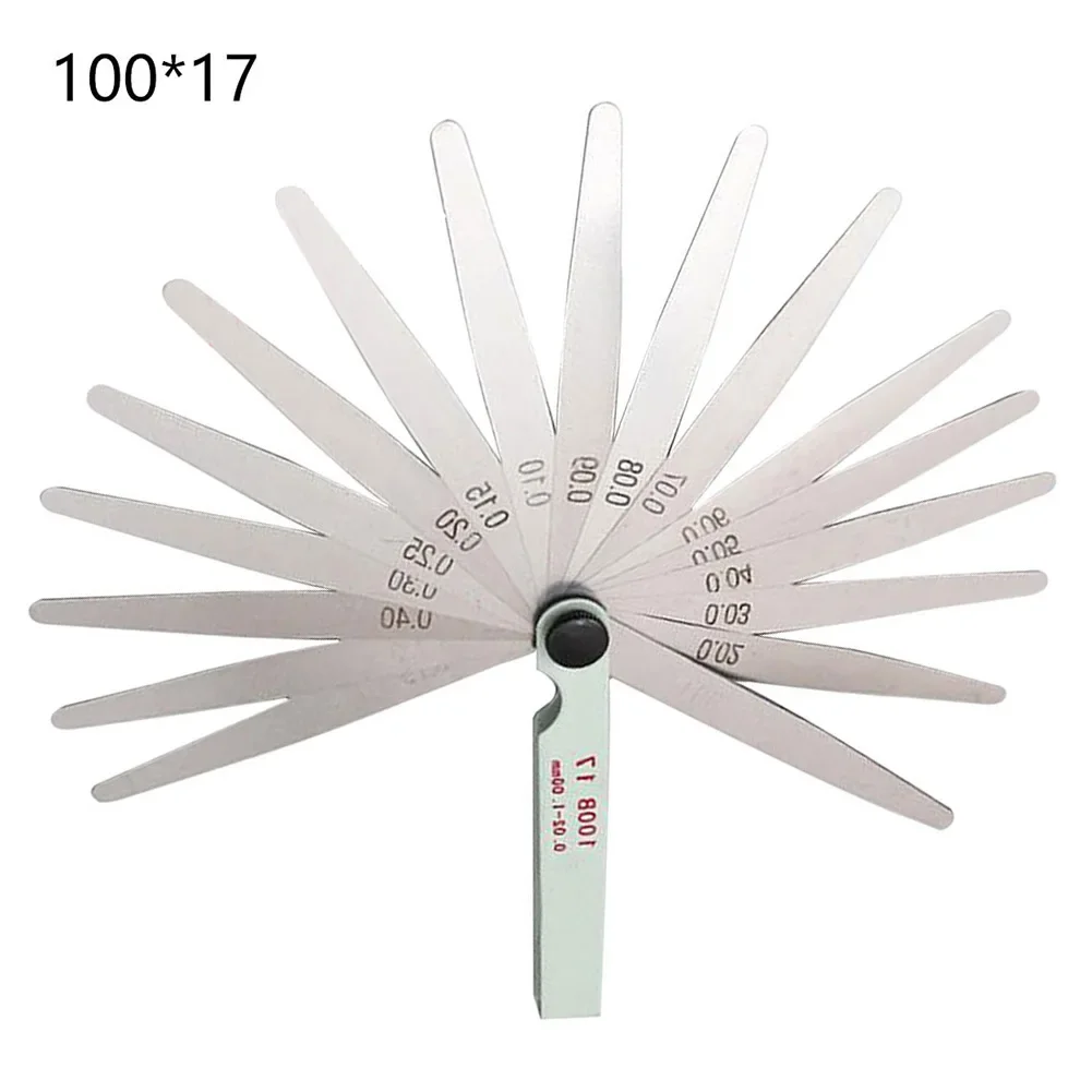 Feeler Tools Feeler Gauge Woodworking Tools 1 Pc 17 Blades Measure Tool Metric Filler For Inspection Clearance