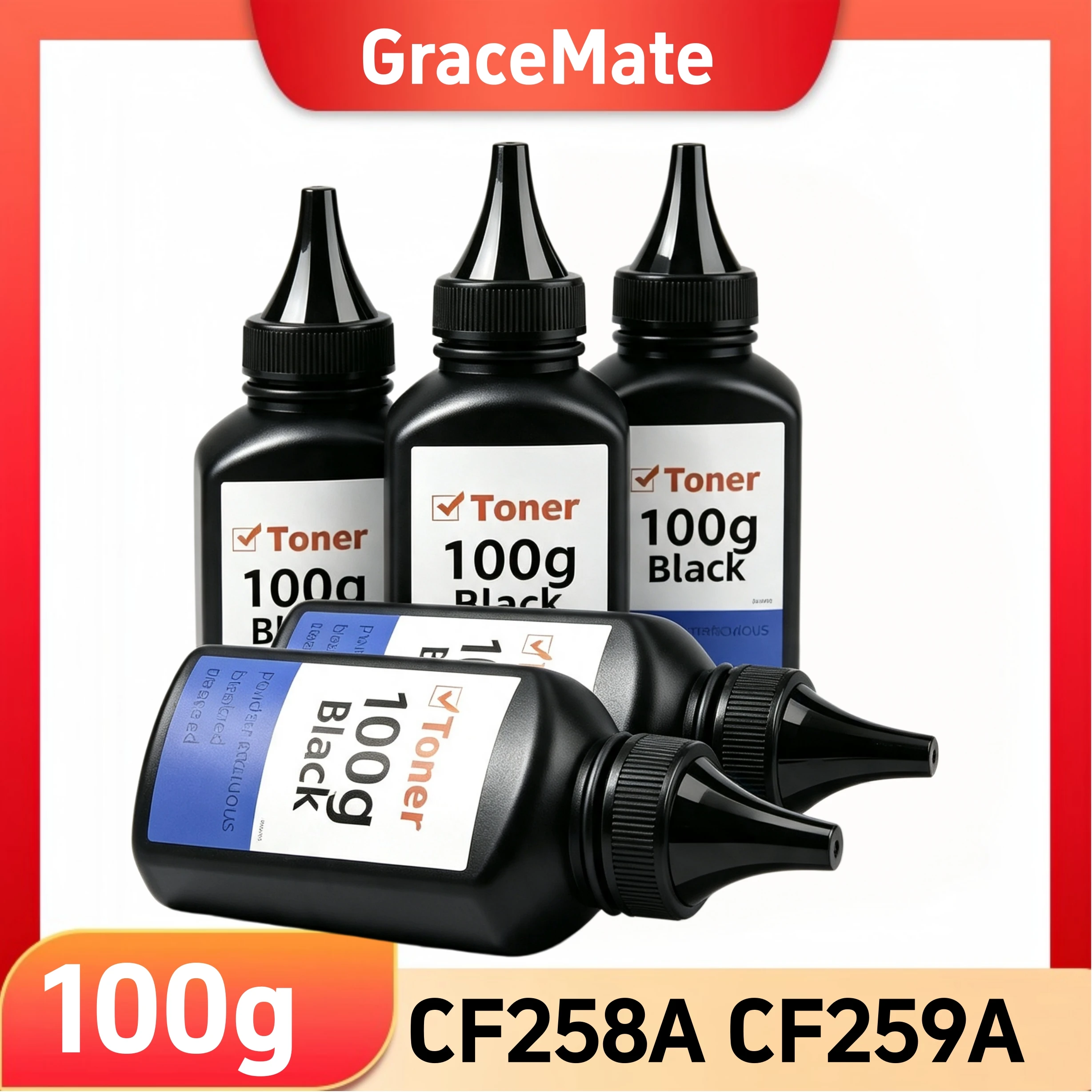 CF258A CF259A  Black Refill Toner Powder for HP M304a M305d M404 M404n M404m M404dn M428 M428dw M428fdw M405n M405dn M405dw