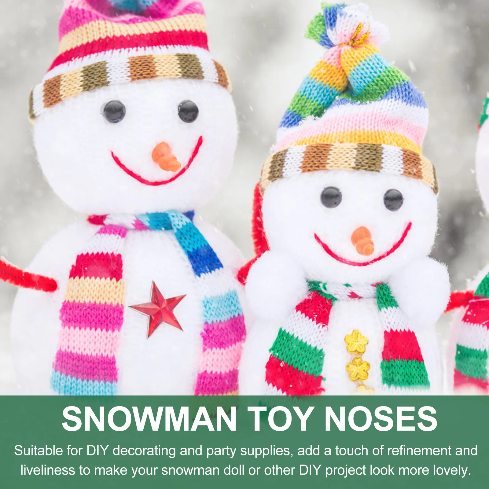 

Aldult Snowman Nose Accessory Father Christmas Decorations Safe Plastic Holiday Craft Supplies
