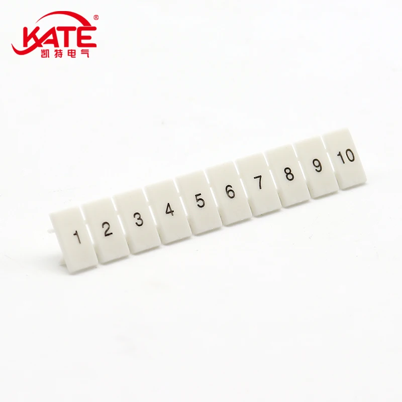 Zack Marking Strip Marking Plate DIN Rail UK Terminal Block Flame Retardant Identification Number Marking Terminal Accessory DEK