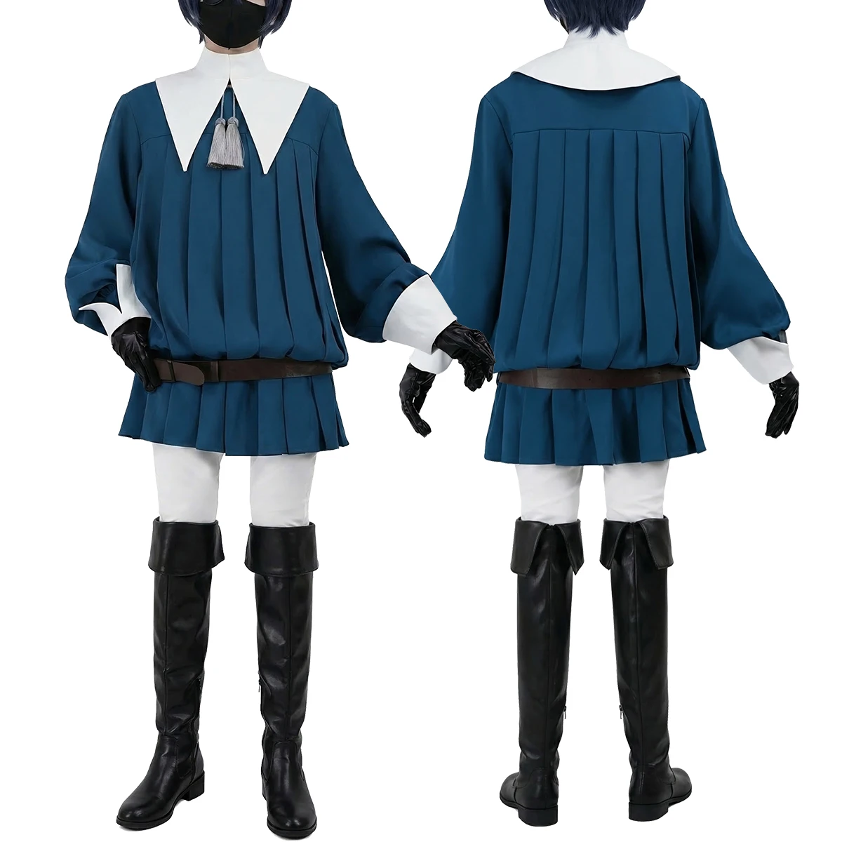 

HOLOUN Anime Ciel Phantomhive Fencing Suit Cosplay Costume Blue Outfit Convention Halloween Christmas