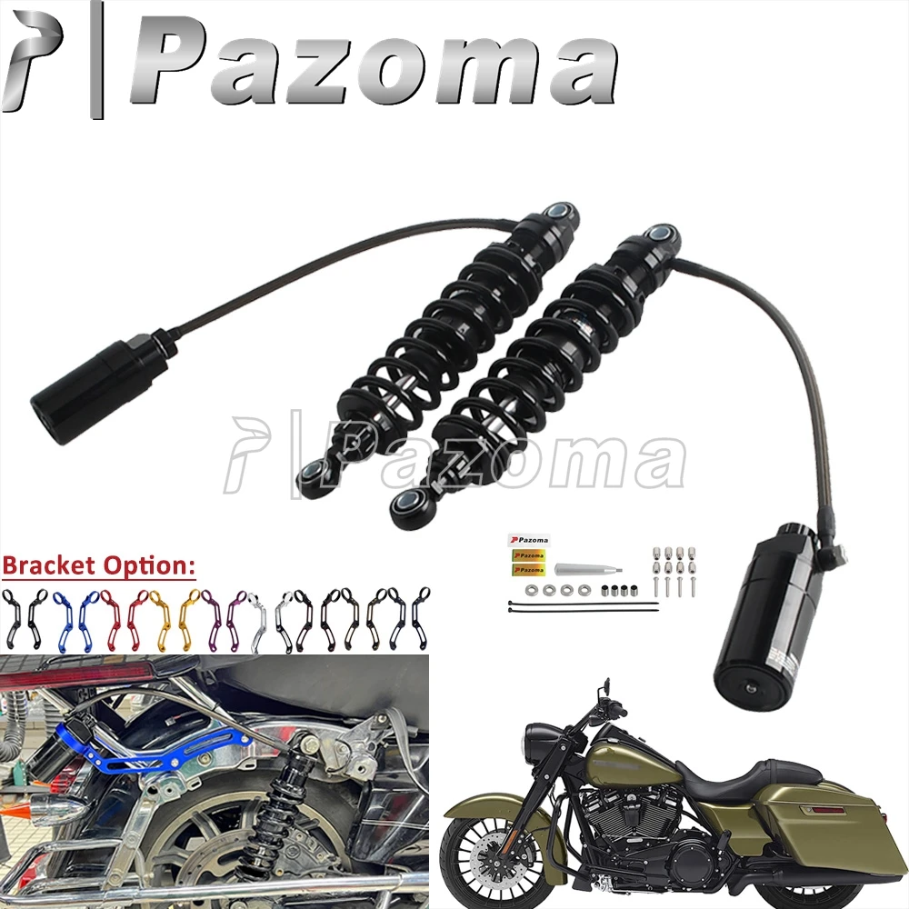 

For Harley CVO Street Glide FLHXSE Road King FLHRSE Electra Glide FLHTKSE Rear Shock Damper Suspension Spring Reservoir Bracket