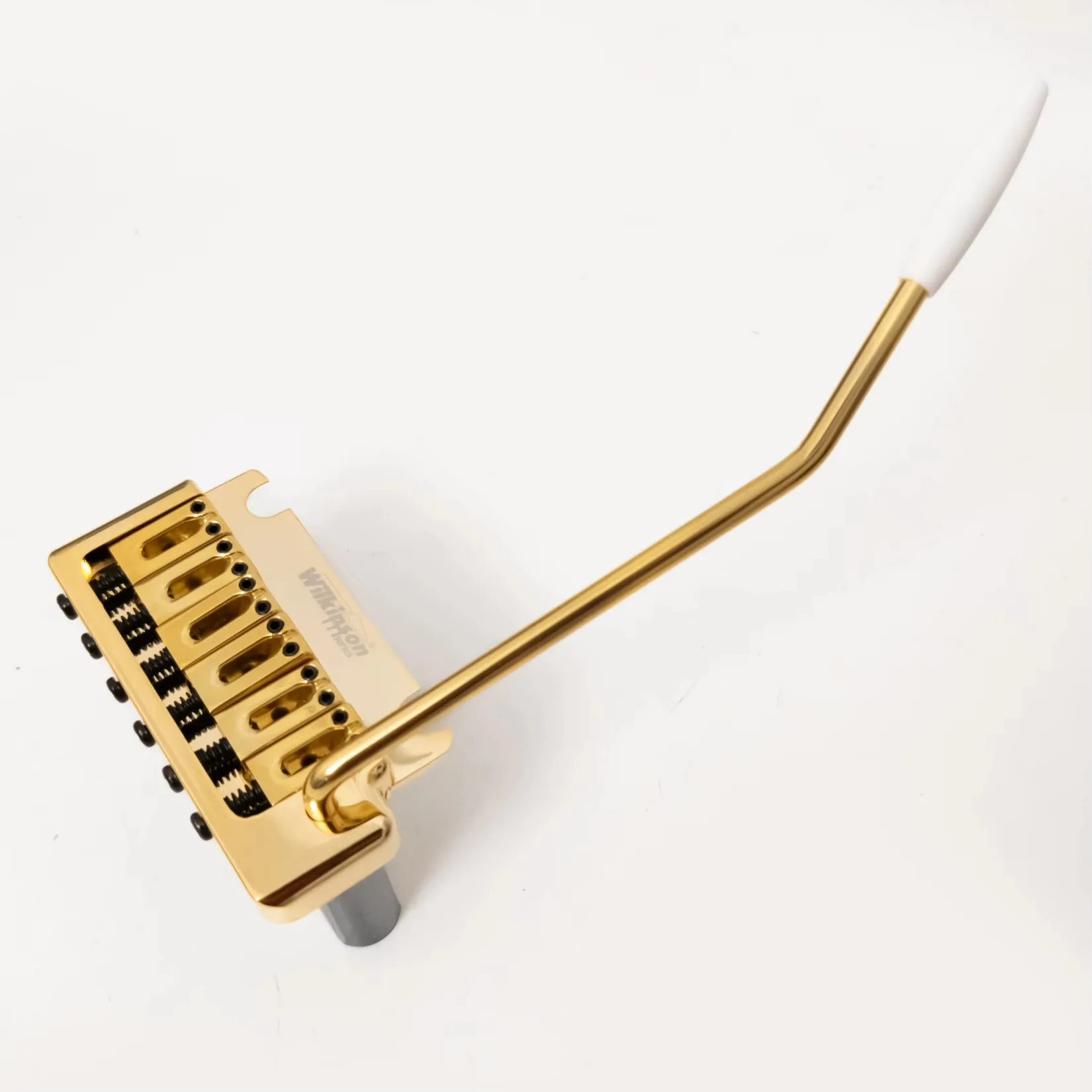 Wilkinson WOV08 Guitar Bridge 2-Point Double Tremolo System Bridge for Electric Guitar Replacement Parts Chrome Black Gold view 5