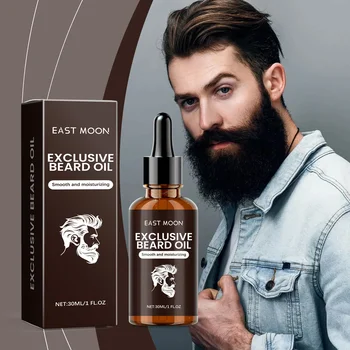 Óleo Essencial de Reparação de Barba Masculina, Crescimento do Cabelo, Hidratante, Reparação, Frizz, Cuidado Suavizante, Evita Secagem, Quebrando
