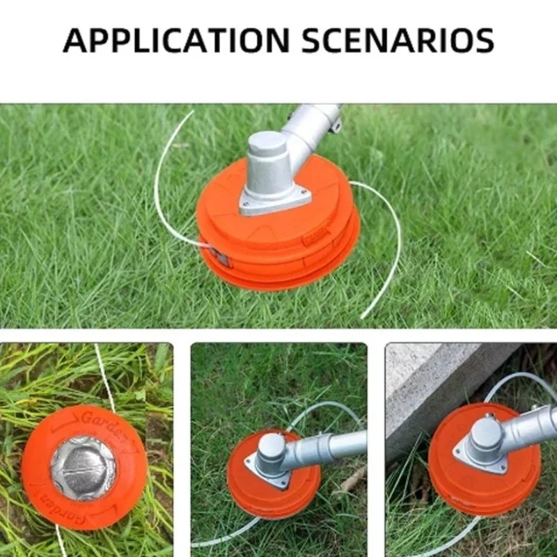 Automatic Grass Trimmer Head Garden Detachable Lawn Mower Part Portable Cutter Weeding Wheel Grass Cutter Replacement Parts