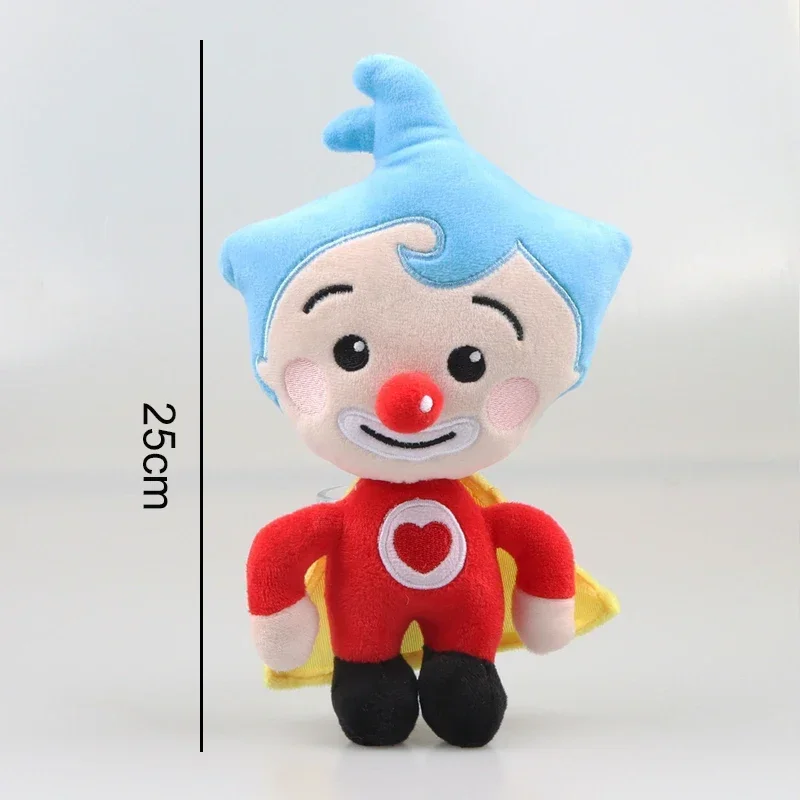 Peluche Plim Clown da 25 cm Kawaii Clown Toys Doll Peluche ripiene morbido Anime Regalo di compleanno per bambini