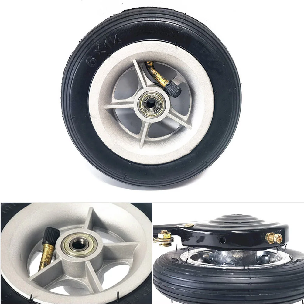 

6 Inch Pneumatic Tire 6x1 1/4 Full Wheel Size 150-32 For Electric Scooter With Inner And Outer Tires Shock Absorbing Design