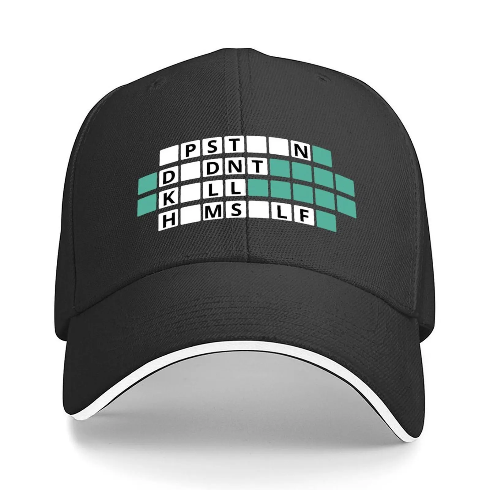 

Epstein Didn't Kill Himself Word Puzzle Hangman Baseball Cap hiking hat hats for men men's big size hat Kids Hat Women Men's