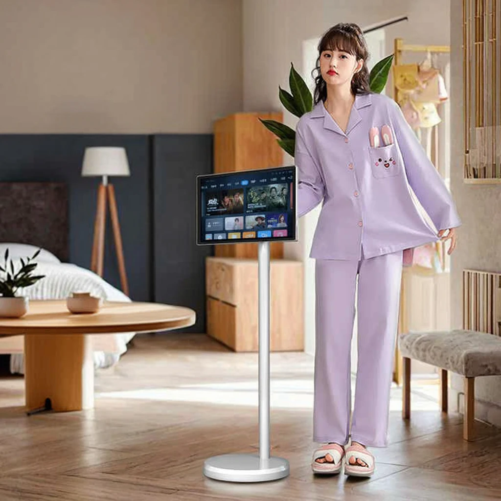 

Поворотный сенсорный экран Tiktok TV 23,8 дюйма Incell Smart Television Android12 Портативный телевизор 1920*1080 Белые смарт-телевизоры.