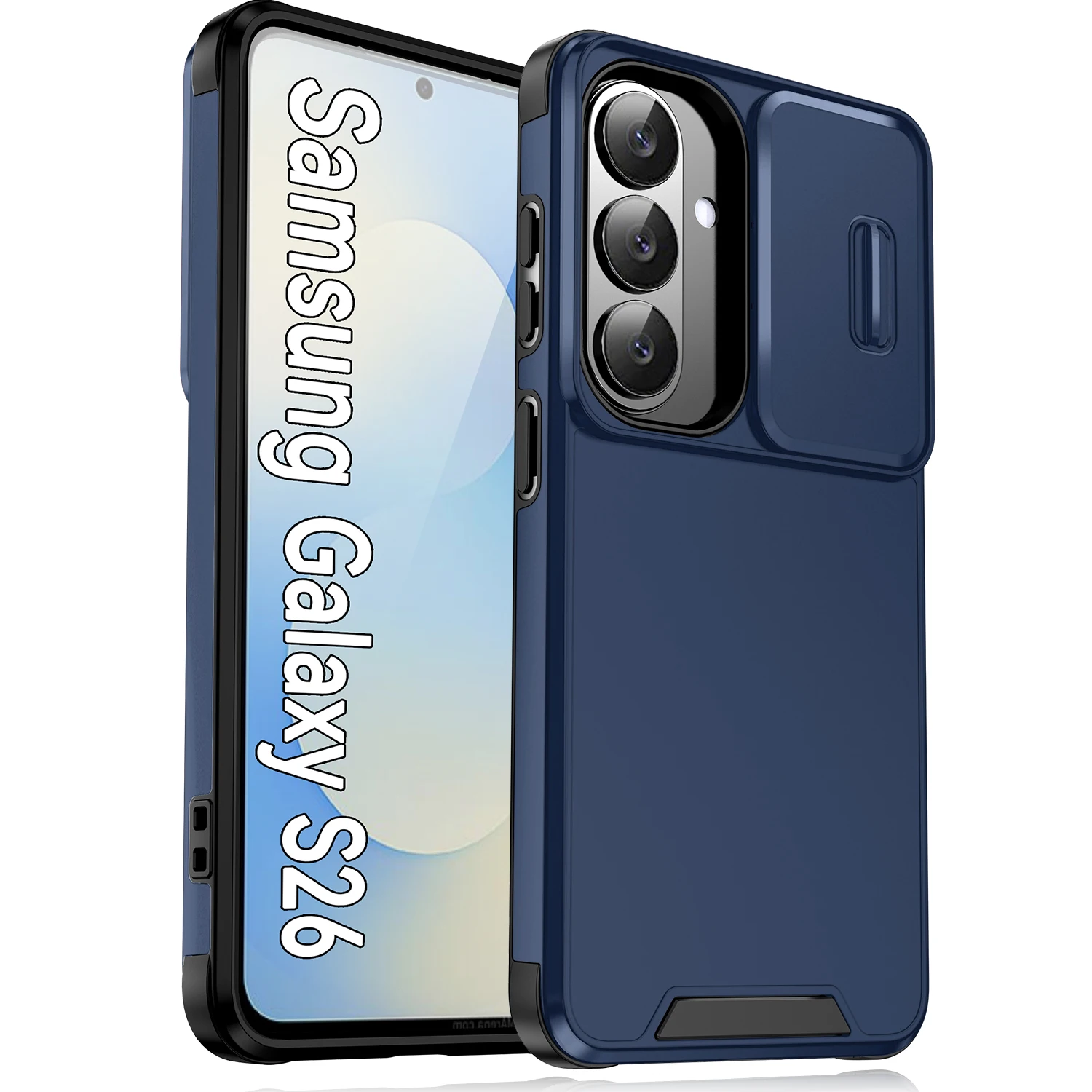 Slide Camera Protective Phone Case for Samsung Galaxy S26 Ultra S25 FE S25 Edge S24 Plus  A57 A37 A17 A07 Shockproof Armor Cover