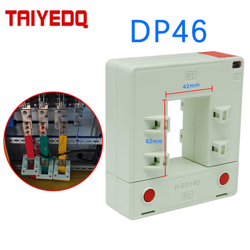 DP46 250A 800A 1000A Open Type Current Transformer Busbar Square Split Type Copper Busbar With High Precision