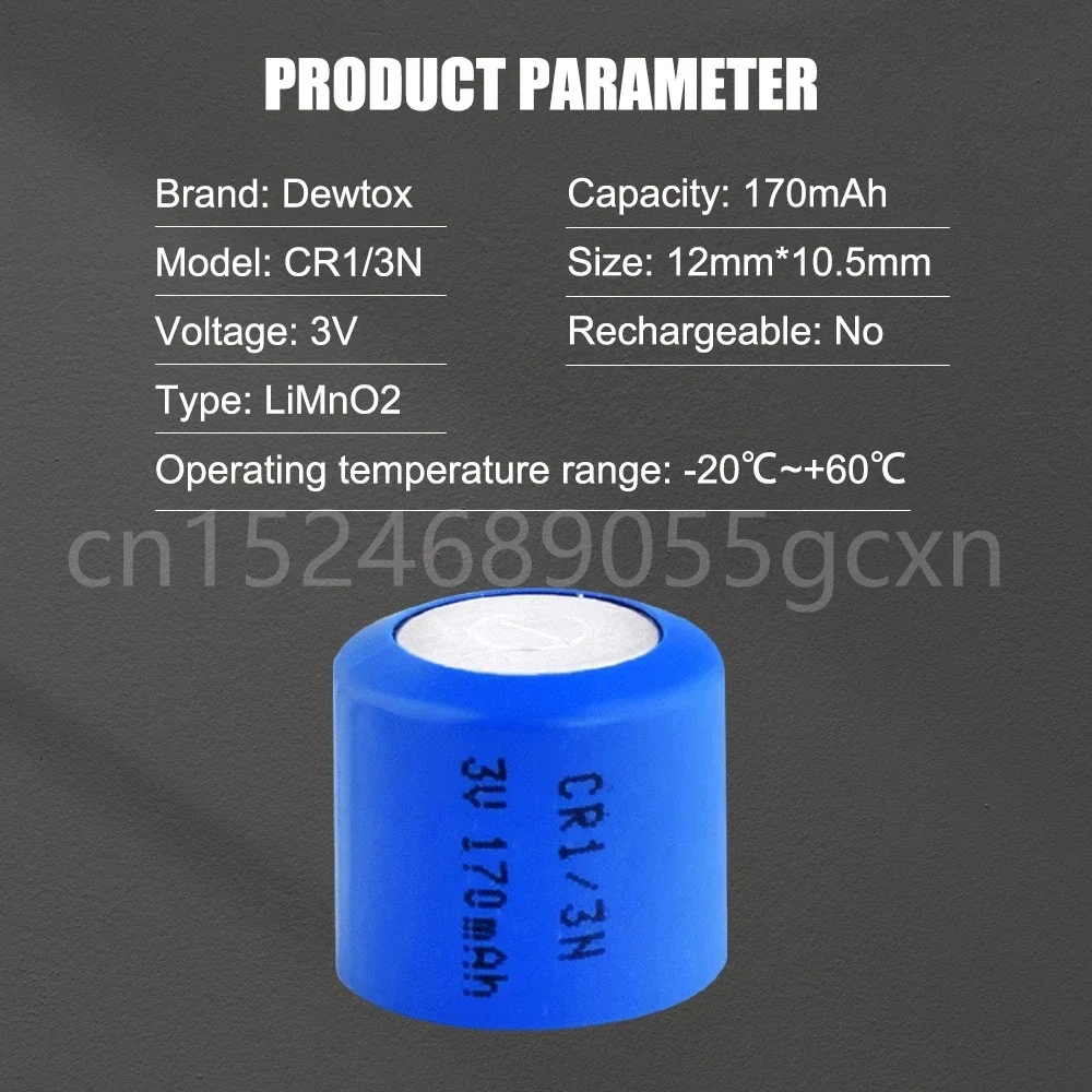 단추 고방전 고전류 배터리, 3V 리튬 전지, 170mAh, CR1, 3N, M6, M7, DL-1, 3N, CR13N, CR1, 3N, 3V 배터리, 1-5 개