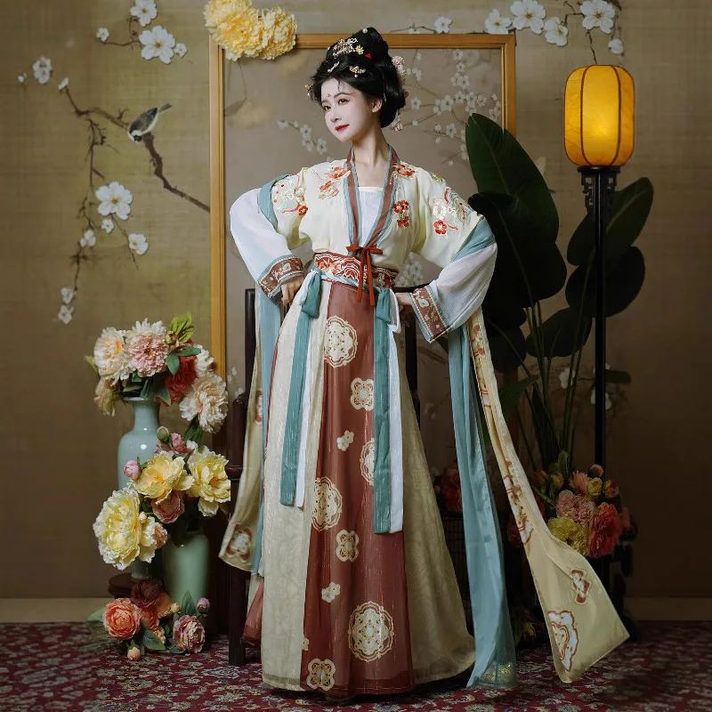 

Стиль Beizi, восстановление талии, восемь сломанных юбок, повседневная тонкая летняя юбка Hanfu