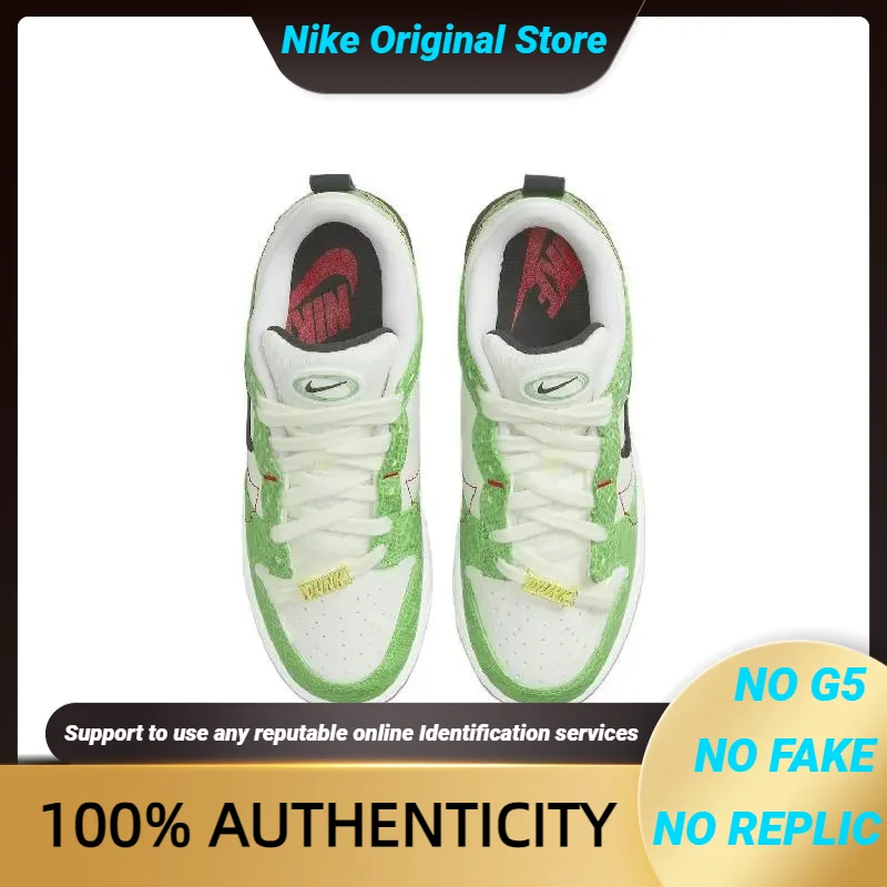 

Женские кроссовки Nike Dunk Low Disrupt 2 Just Do It Snakeskin Green DV1491-101