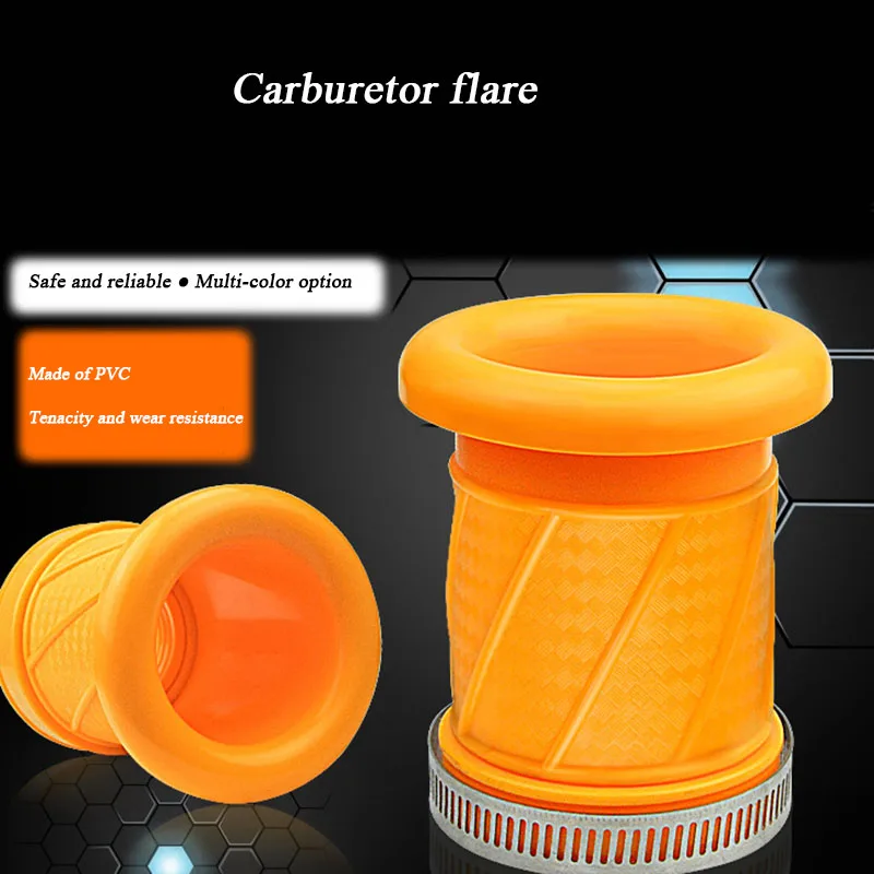 Motorcycle Air Filter Carburetor Horn PVC Impact-resistant And High-strength Durable Purified Air Filter Cleaner Bell Mouth