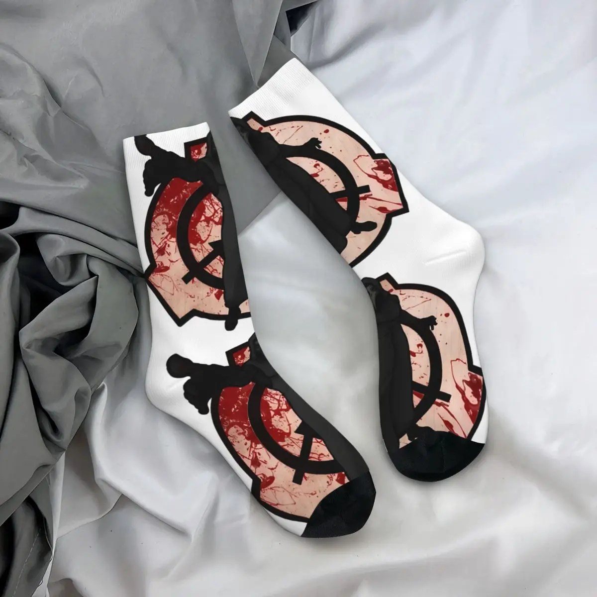 Kaus kaki pria SCP 49 Happy lucu kaus kaki Retro Harajuku SCP Foundation Scarlet King Hip Hop kaus kaki keren mulus hadiah dicetak