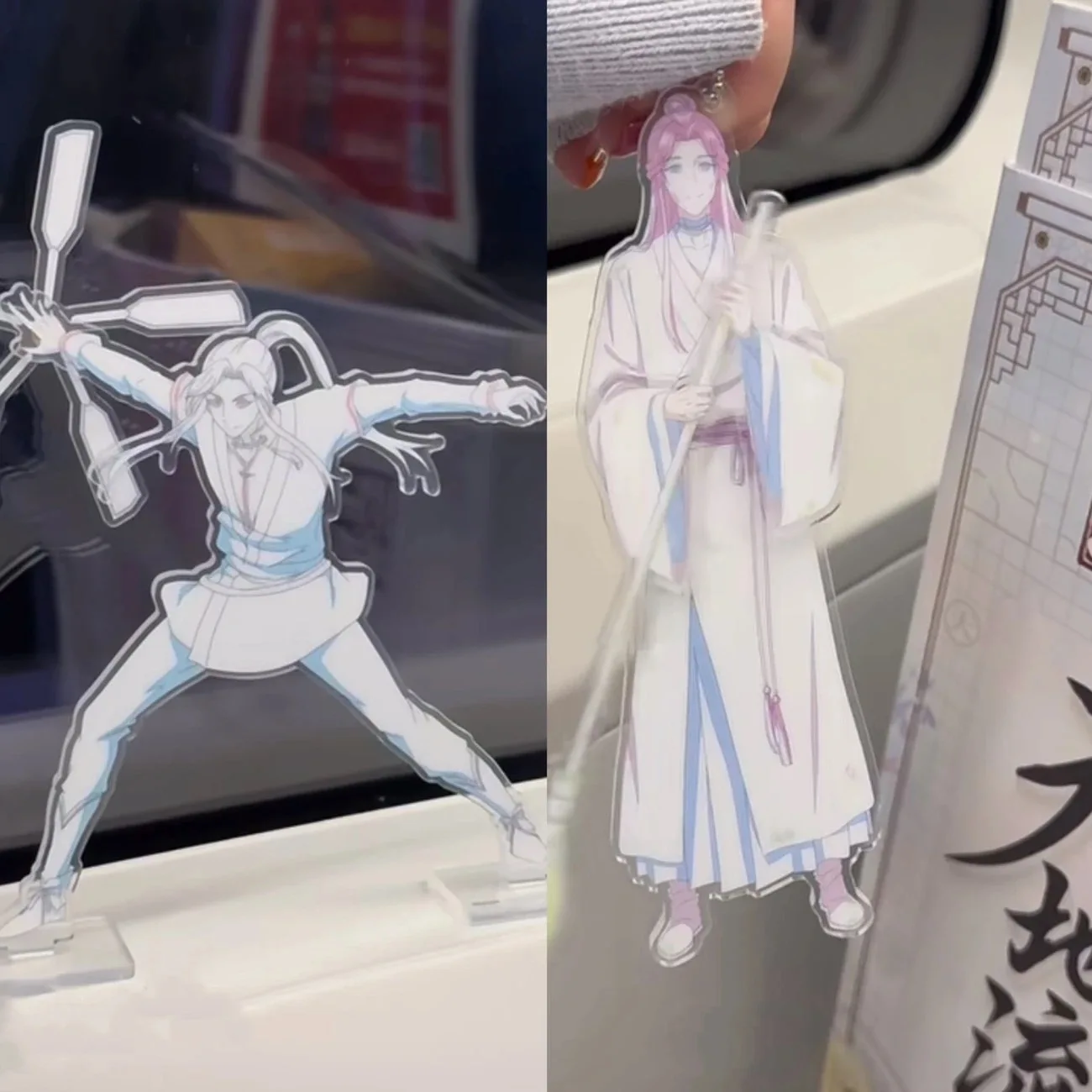 新しい天宮祝福コスプレ周囲の花都市謝リアンアクリル回転プラーククリエイティブデスクトップ装飾品