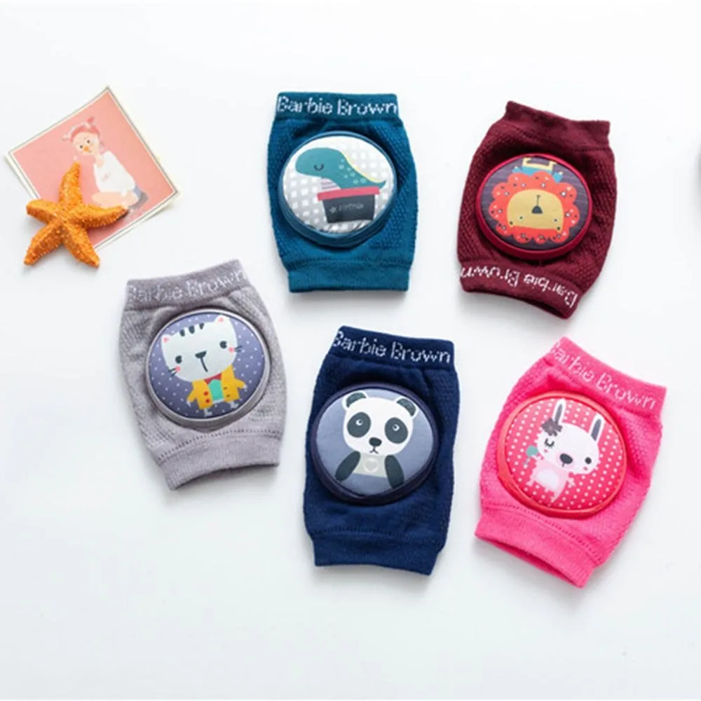 Cartoon Baby Knee Pads Mesh Breathable Baby Kneepad Children Aged 0-3 Crawling Harnesses Infant Kneepads Protector