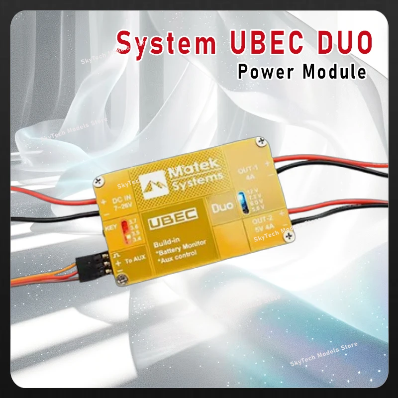 Matek System UBEC DUO - 4A 5V~12V & 4A 5V Dual Output RC Quadcopter Airplane Power Module