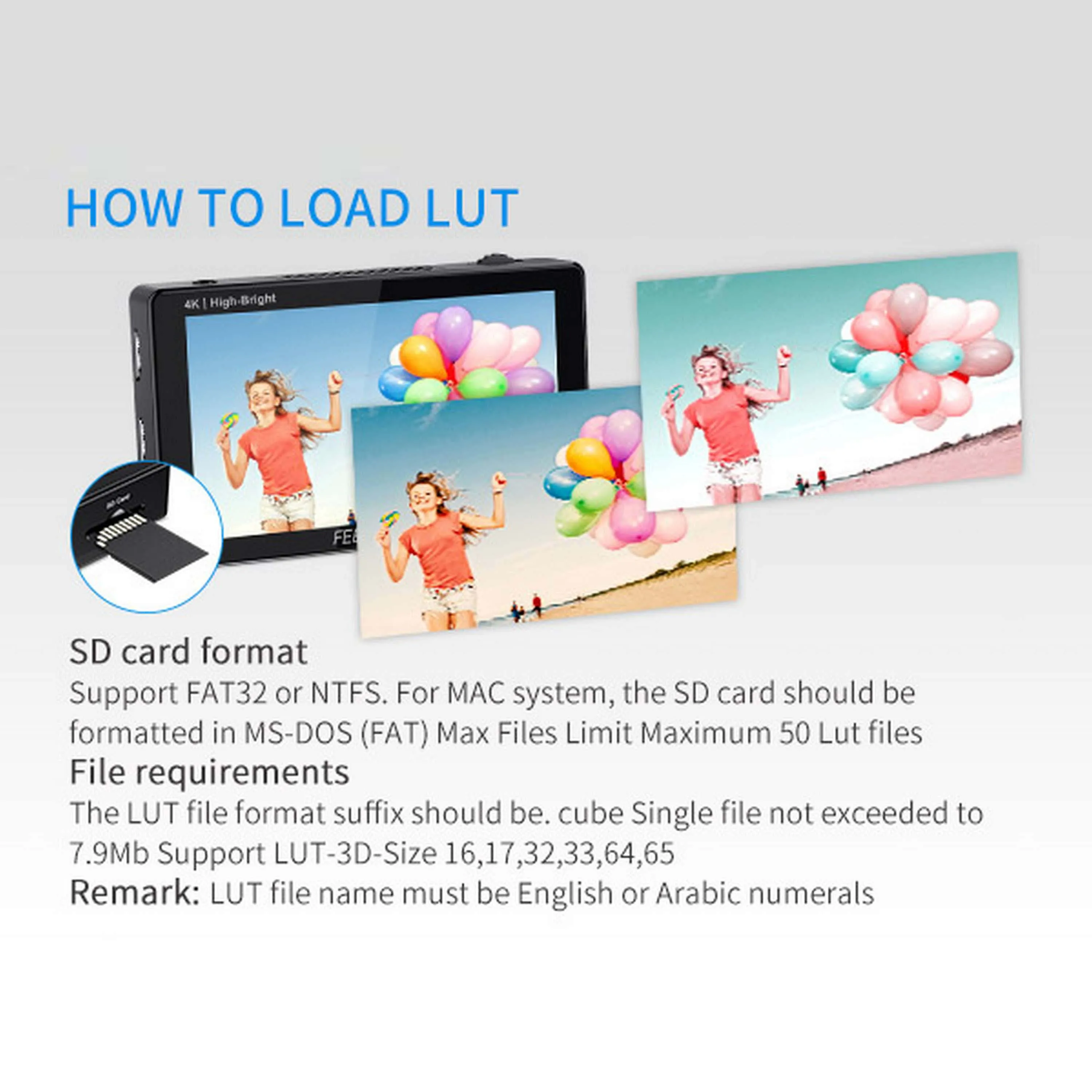 شاشة كاميرا Feelworld LUT5E مقاس 5.5 بوصة 1600nit فائقة السطوع تعمل باللمس DSLR مع مجموعة طاقة F970 4K HDMI IPS لوحة شعار مخصص #5