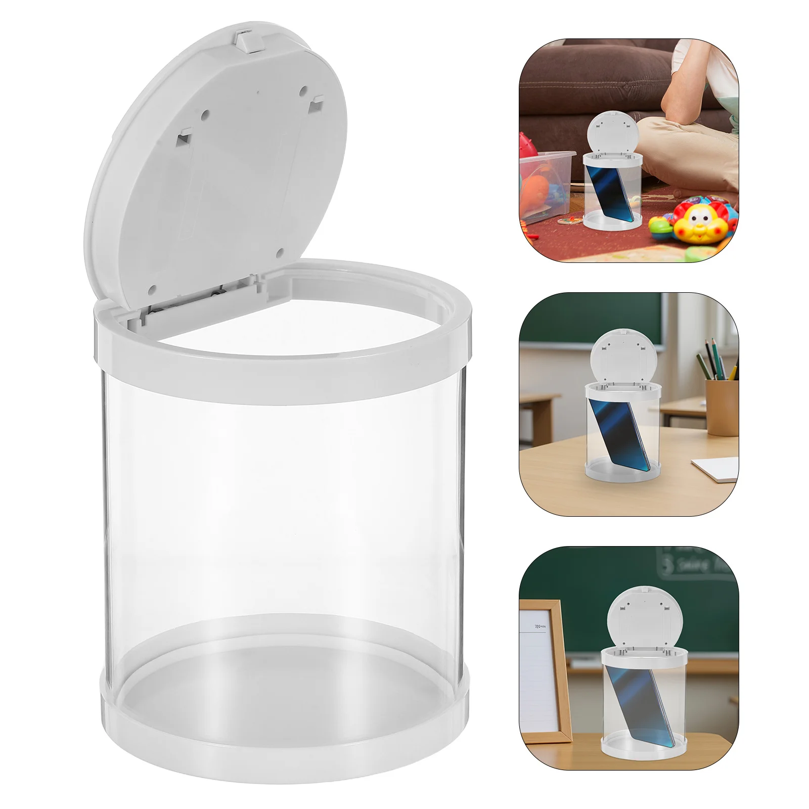 1 Set Smart Timer Box Phone Lock Container With Clear Design Self-Discipline Time Lock Case For Study Work Family - Reusable