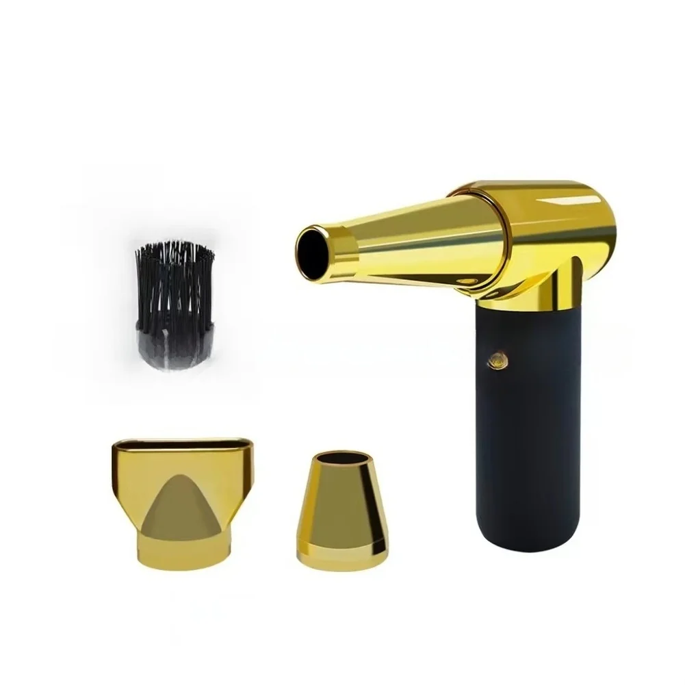 Brushless Electric Air Duster Fan 3 Gear Portable Compact 16x8x5cm for Car Interior Keyboard Electronics and Personal