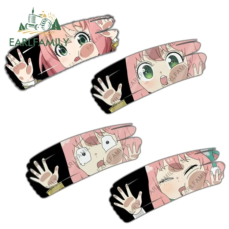 EARLFAMILY-pegatinas de vinilo para ventana de motocicleta, calcomanía de envoltura de coche, caravana, Anime, impermeable, accesorios de coche,