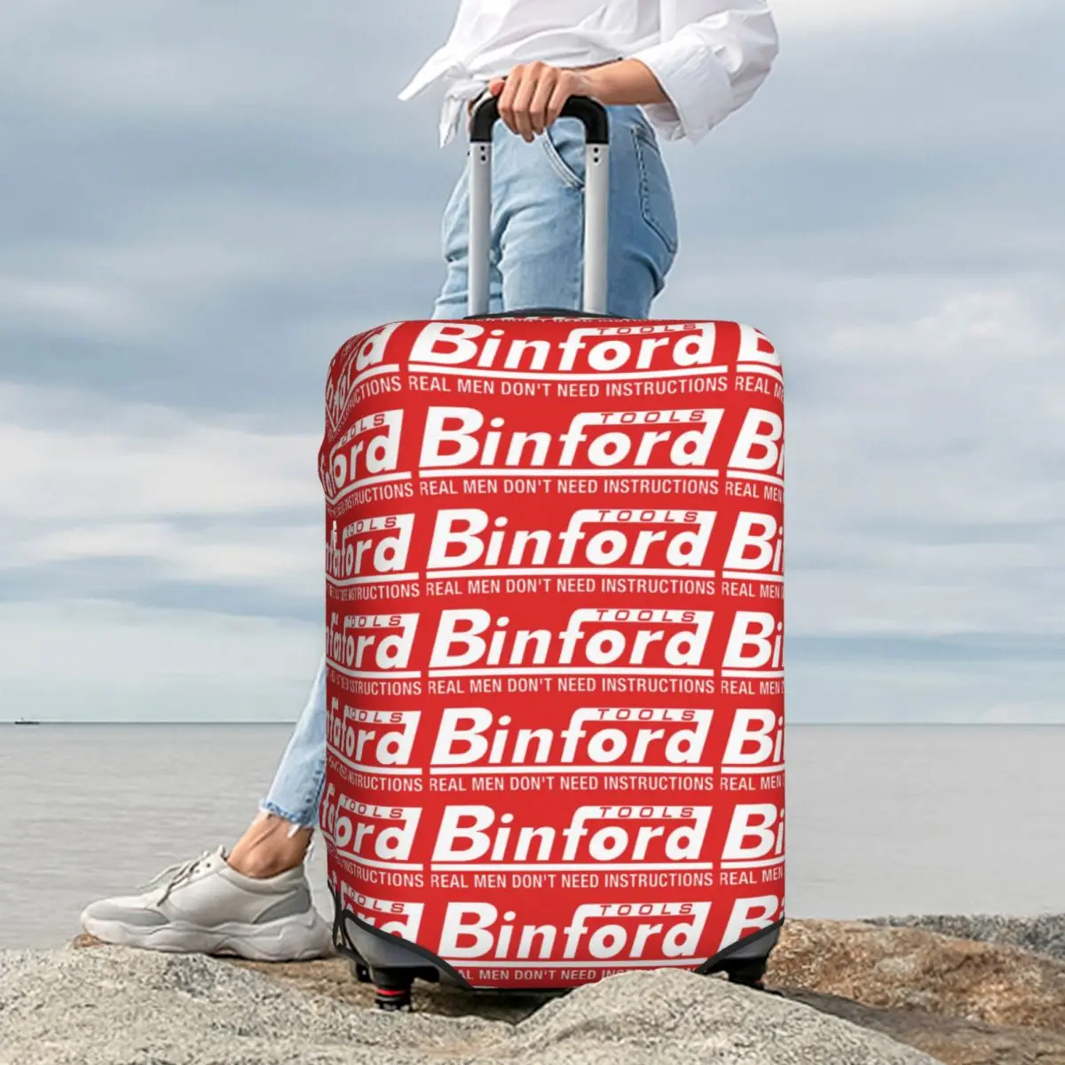 

Binford Tools Suitcase Cover Protection Elastic Travel Luggage Protector Covers for 18-32 Inch