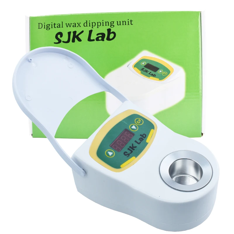 Equipo de laboratorio Dental profesional SJK, olla de cera individual Digital, calentador de cera eléctrico, unidad de inmersión