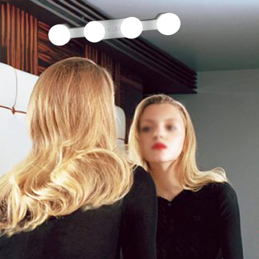 

LED Makeup Light Vanity Mirror Lamp Suction Cup Portable LED Front Bathroom Vanity Table Showroom Brightness