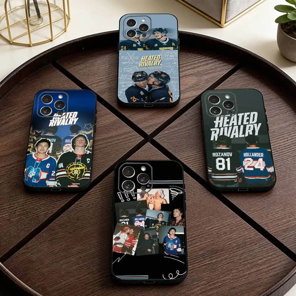 

Heated R-Rivalry Ice Hockey Phone Case For iPhone 17,16,15,14,13,12,11 Plus,Pro Max,XS,Soft Silicone Black Cover