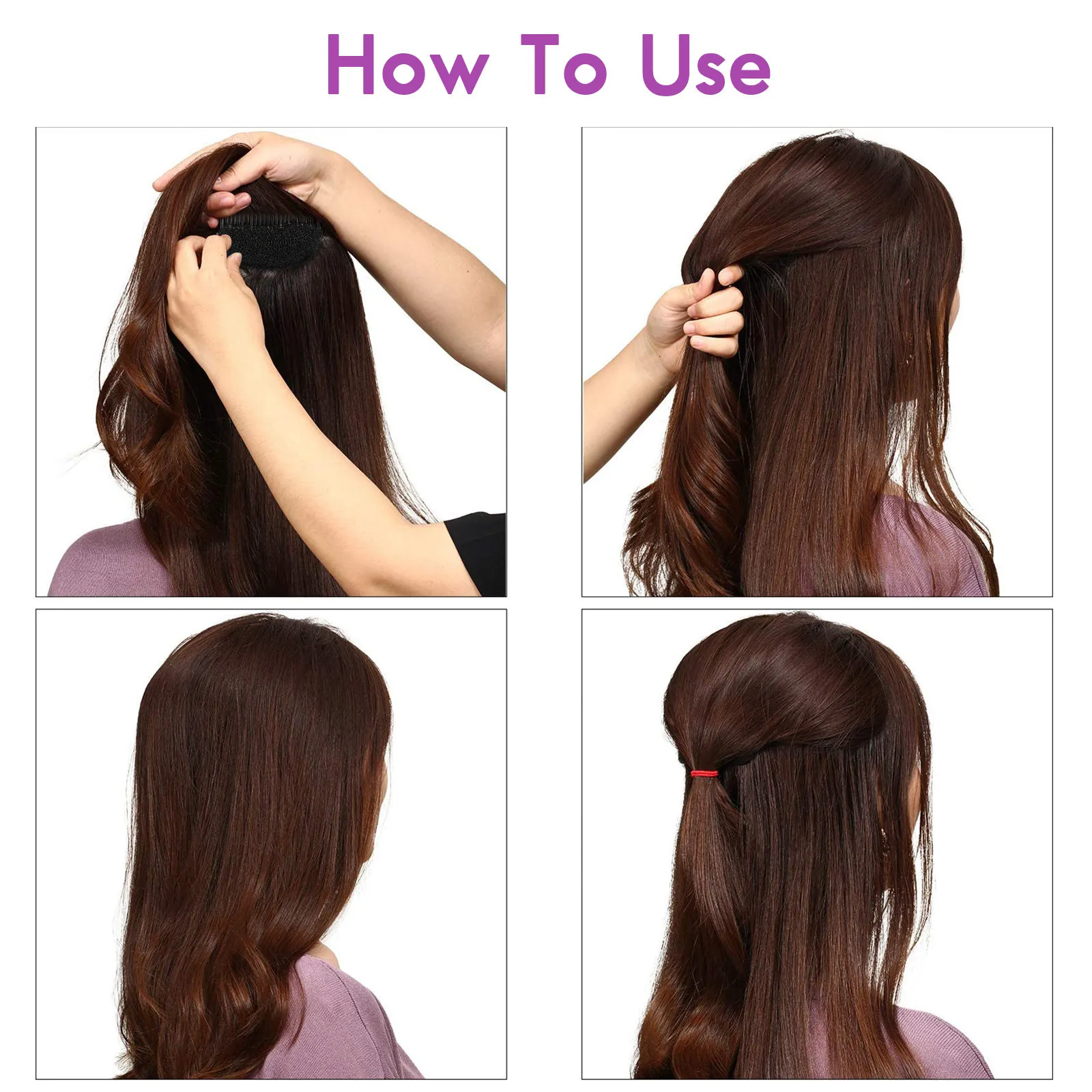6Pcs Charming Hair Shaper Comb Hair Styling Sponge Tool Easy Self Grasping Invisible Insert for Elegant Updo Hairstyles