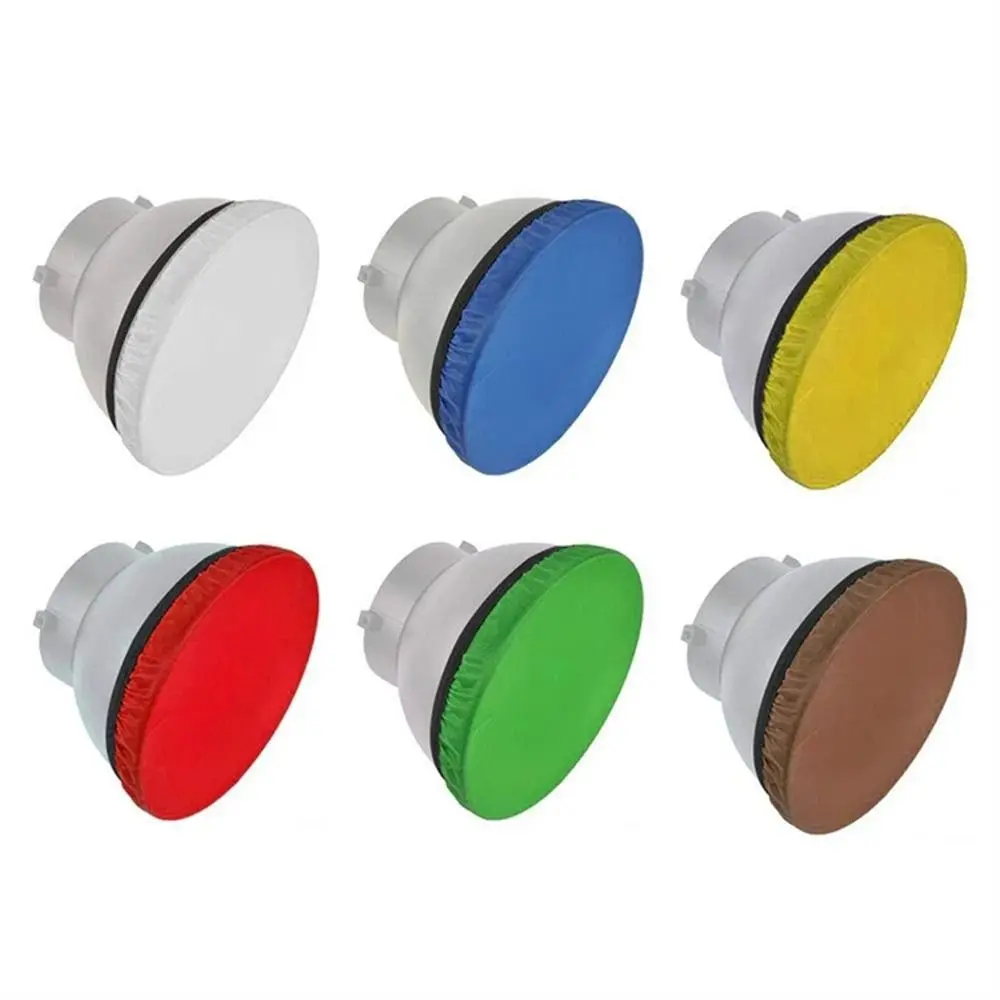 Cover Strobe Reflector White 7" 180mm Light Diffuser Cloth Soft Light Protective Cover Soft Light Cloth Light Diffuser Sock