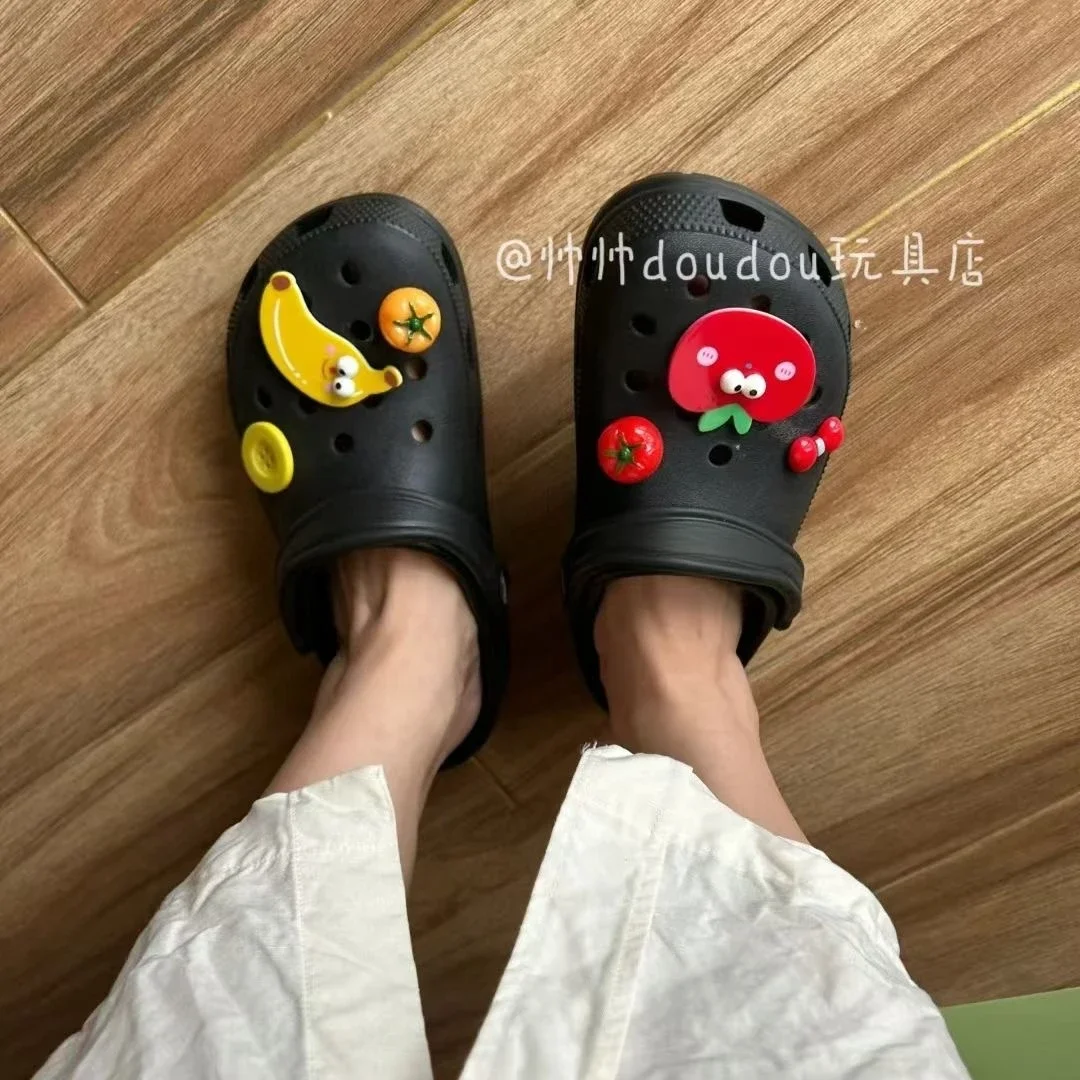 

Ins Cute Red Tomato Yellow Banana Shoe Charms for Crocs Shoes Accessories DIY Shoes Garden Decoration for Women Gifts