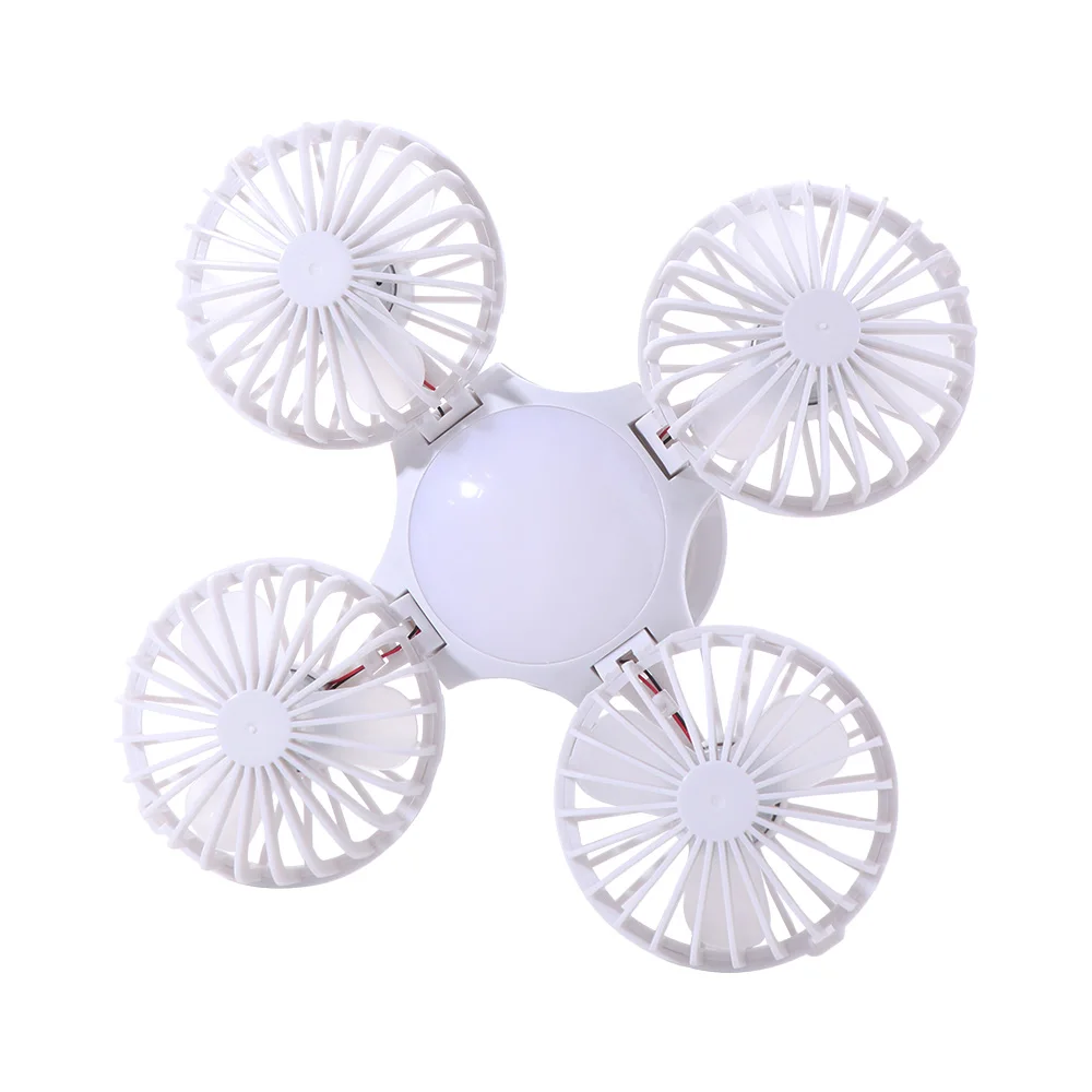 2 in 1 LED Ceiling Fan Light 3 Lighting Modes with Remote Control Electric Cordless Fan Quiet Energy Saving