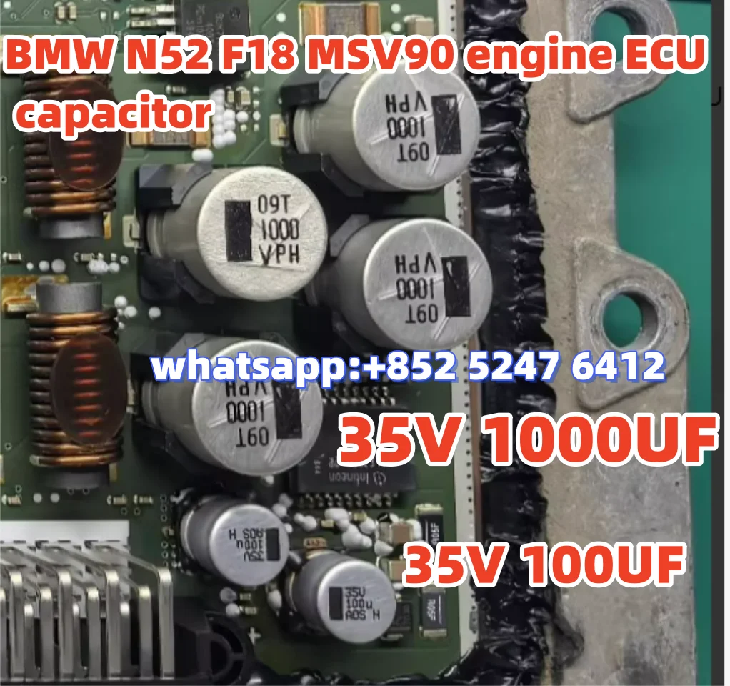 

Новый и оригинальный 35 В 100 мкФ 35 В 1000 мкФ для BMW N52 F18 MSV90 двигатель ЭБУ плата конденсатор автомобильные аксессуары