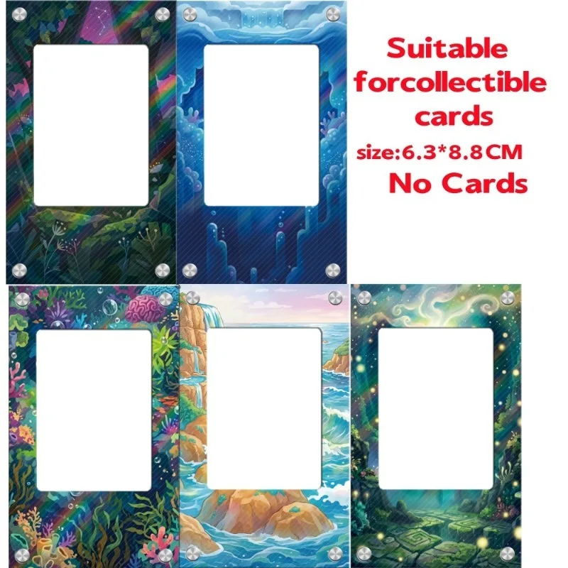 Exquisite Transparent Acrylic Brick 63x88mm TCG PTCG Artistic Display Casing for Game Fans No Card