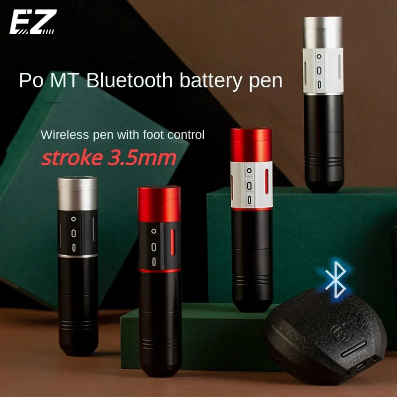 EZ Tattoo Material P2mt Bluetooth Battery Pen Wireless Pen All-in-One Machine Wireless Pedal Control Tattoo Machine 3.5mmStroke