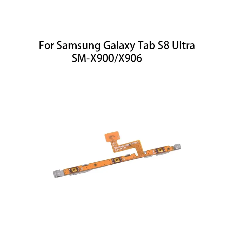 

Power ON OFF Mute Switch Control Key Volume Button Flex Cable For Samsung Galaxy Tab S8 Ultra SM-X900/X906