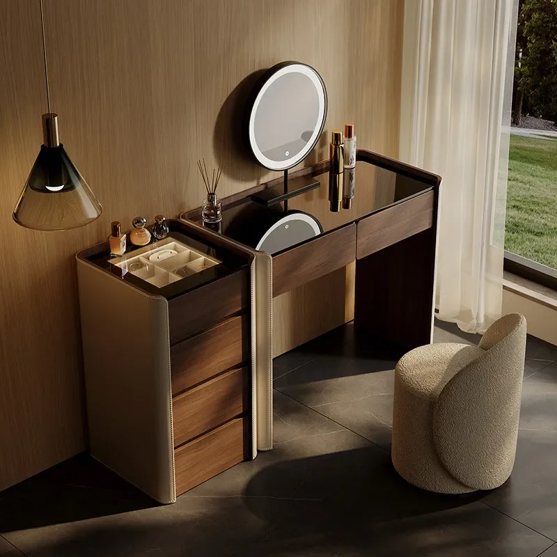 Bedroom Light Luxury Simple and Modern dressing table illuminated makeup dressing table vanity makeup desk furniture