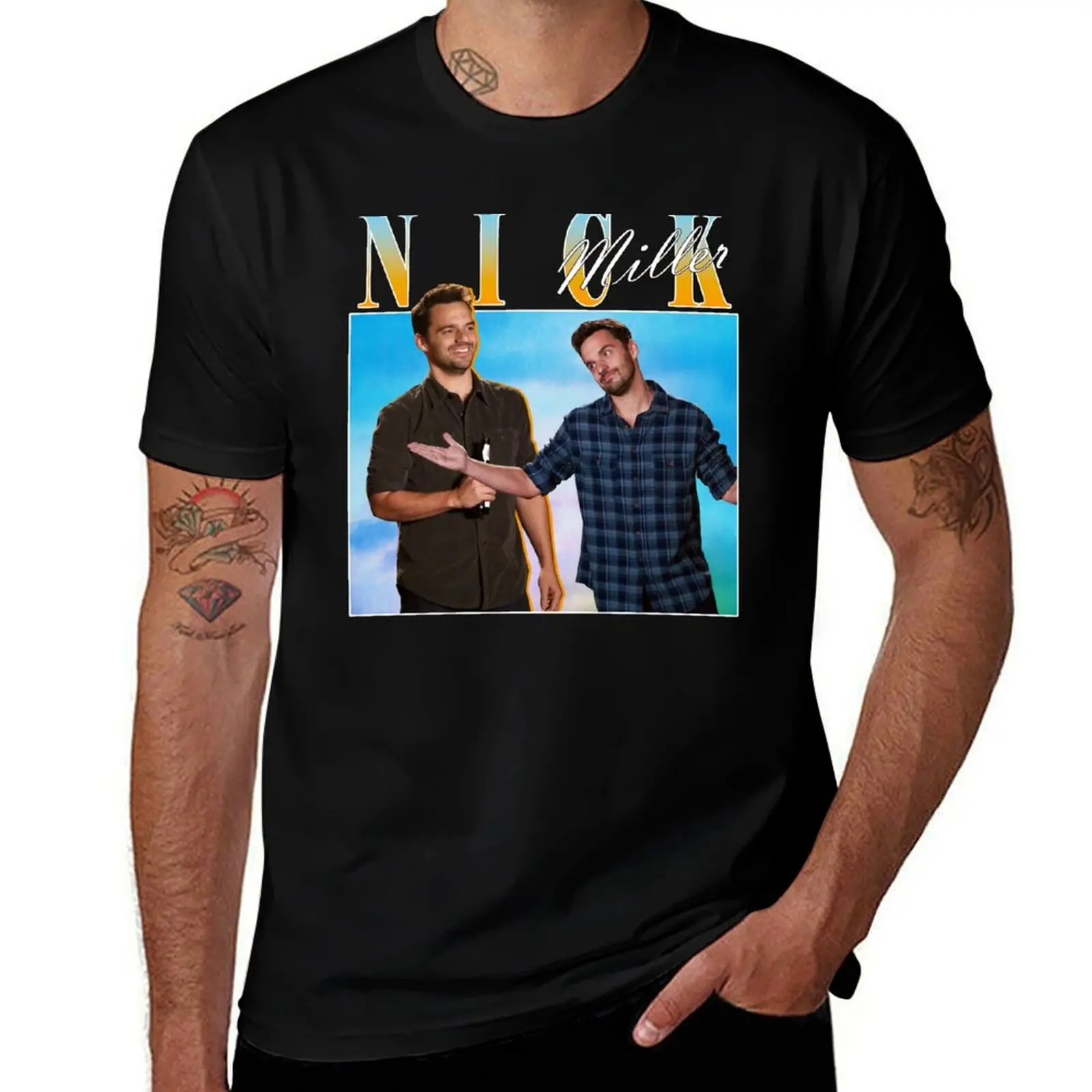 NICK MILLER Homage Tee T-Shirt Comfortable Workout Short Sleeve Shirt T-Shirt