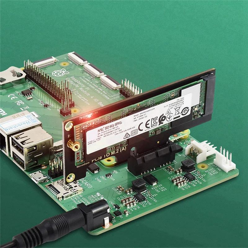 AED6 - Adapter PCI-E na M.2 do Raspberry Pi CM4, Moduł Obliczeniowy 4 NVMe SSD, Wielofunkcyjna Przenośna Karta Adaptera, Części Zamienne