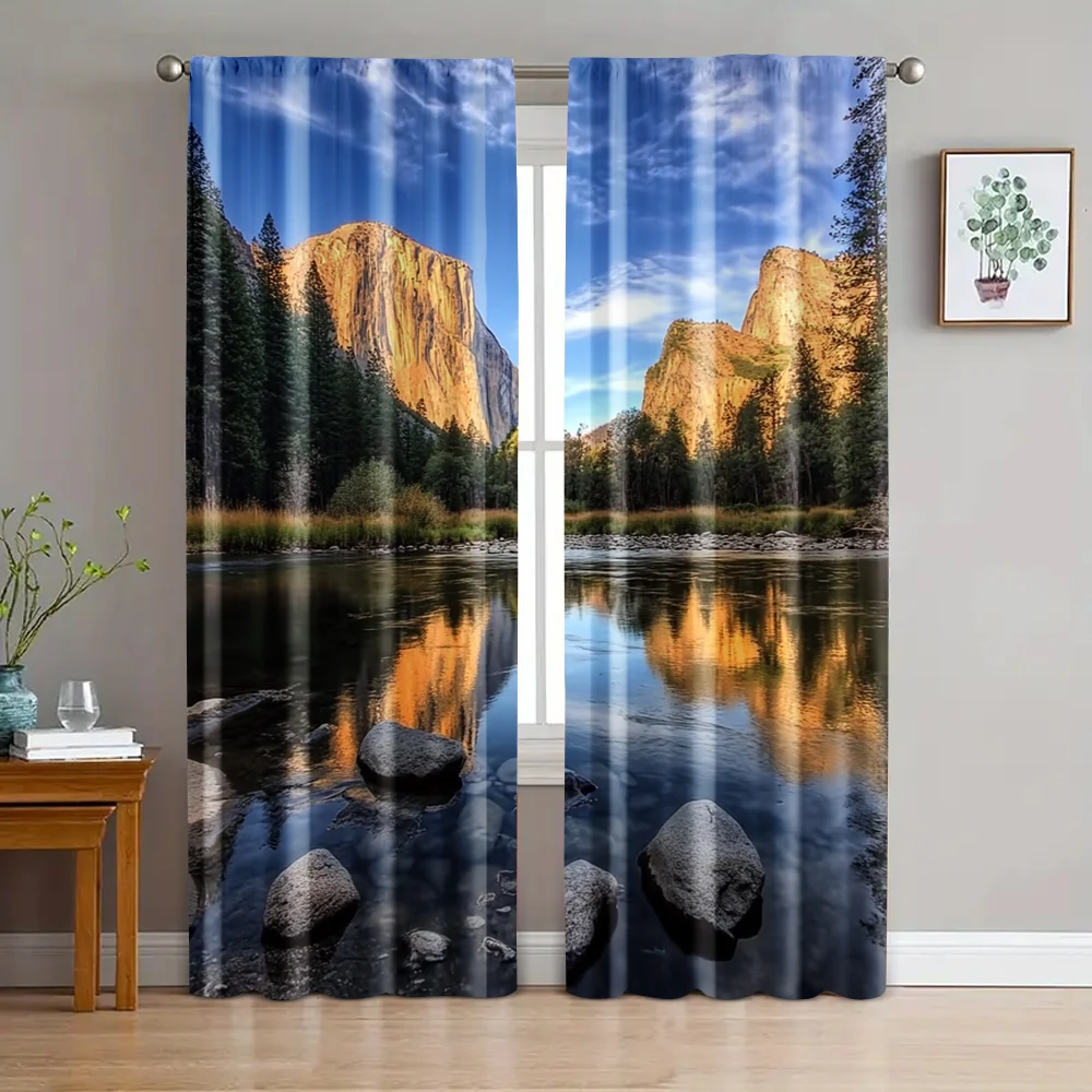 

2pc, Drapes The sun shines on the valley Durable Polyester,Without Electricity summer party decorations for Parties and