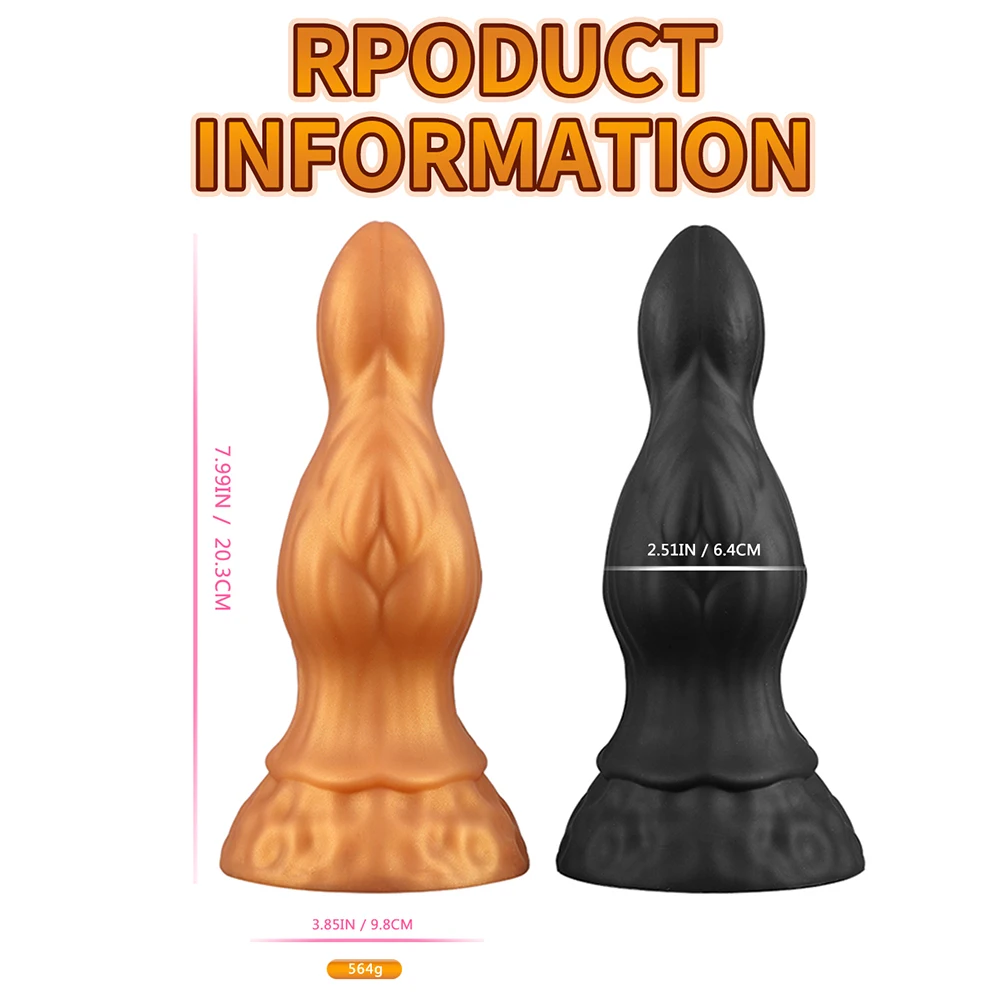 Énorme godemichet anal en silicone pour femme, plug anal, massage de la prostate, jouets sexuels anaux, gode éditorial, sex-shop